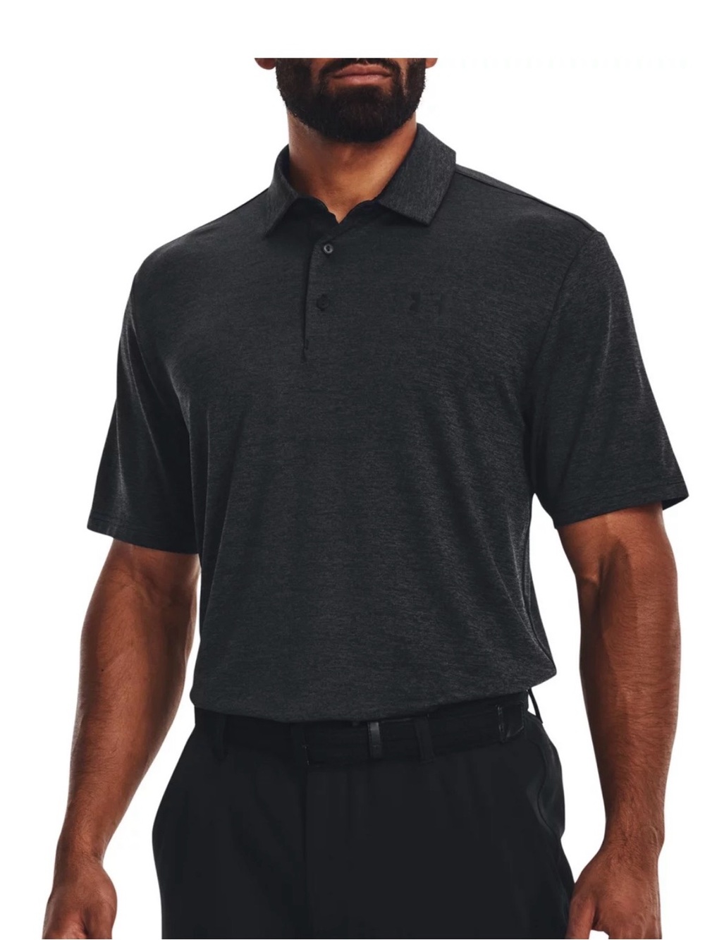 Under Armour Men’s The Playoff Polo Dark Charcoal Heather Size XXL